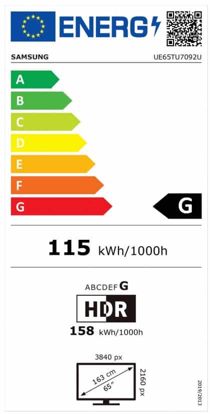 SAMSUNG-UE65TU7092-energeticky-stitok
